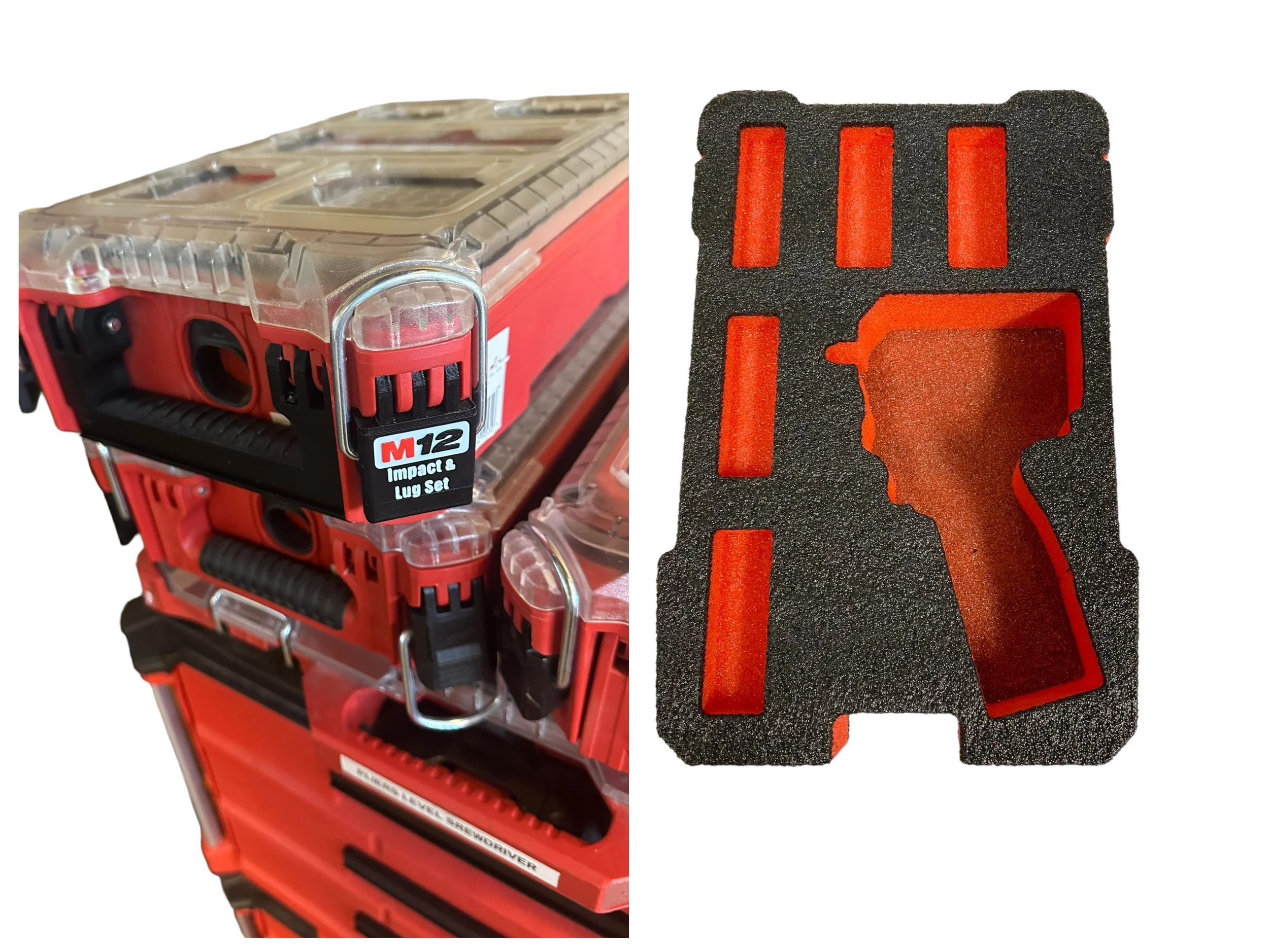 Milwaukee packout foam insert m12 fuel stubby 2555. Tool storage